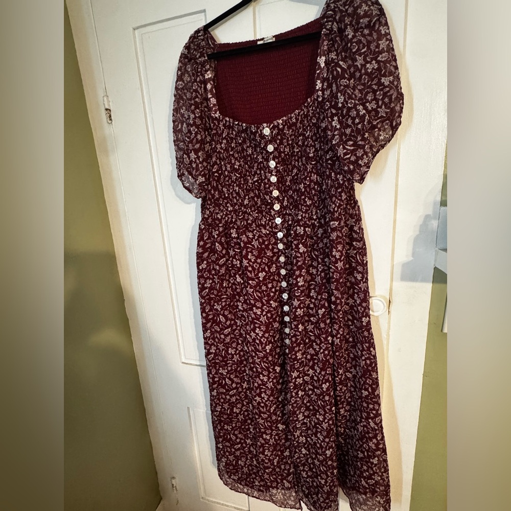 madewell floral Button-Down Dress